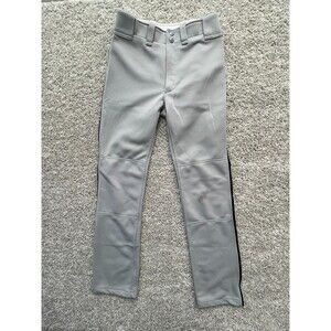 USED  Mizuno Softball Belted Pants (Gray / Youth 28-30)